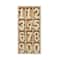 8 Packs: 60 ct. (480 total) 1.5&#x22; Punch Cut Wood Numbers Set by Make Market&#xAE;